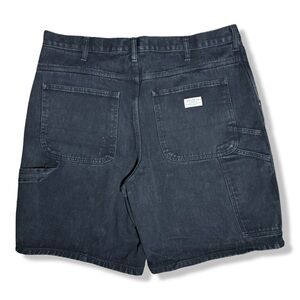 Vintage Black Denim Carpenter Shorts